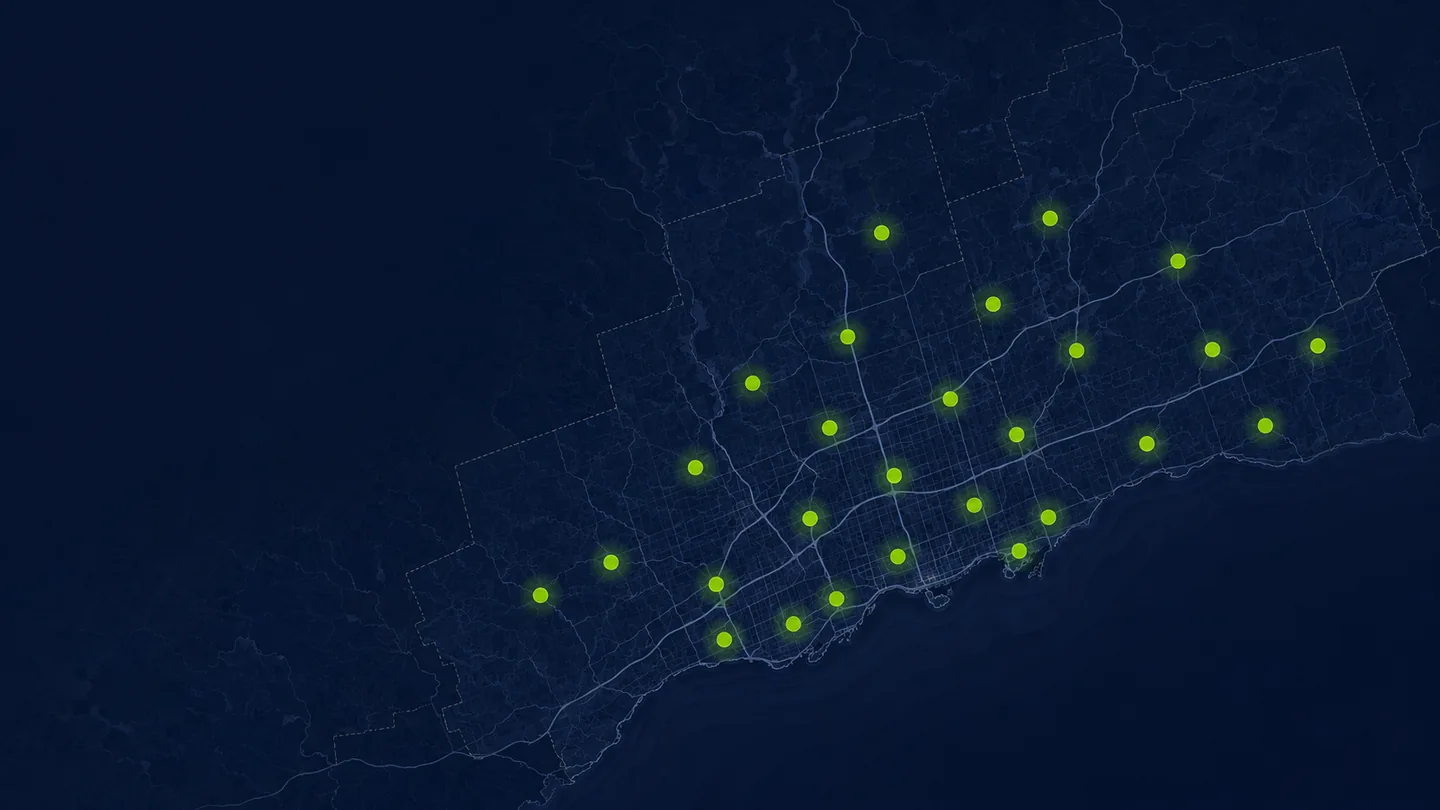Greater Toronto service-area concept for Toronto, York, Peel and Durham
