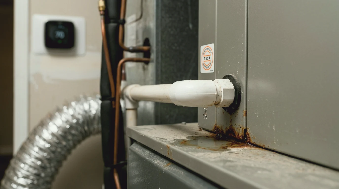 air conditioner leaking water diagnostic or planning context